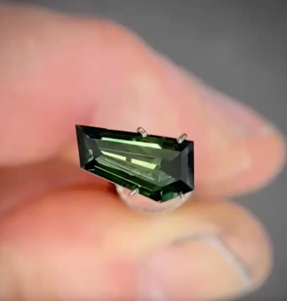 1.86ct Freeform Green Sapphire