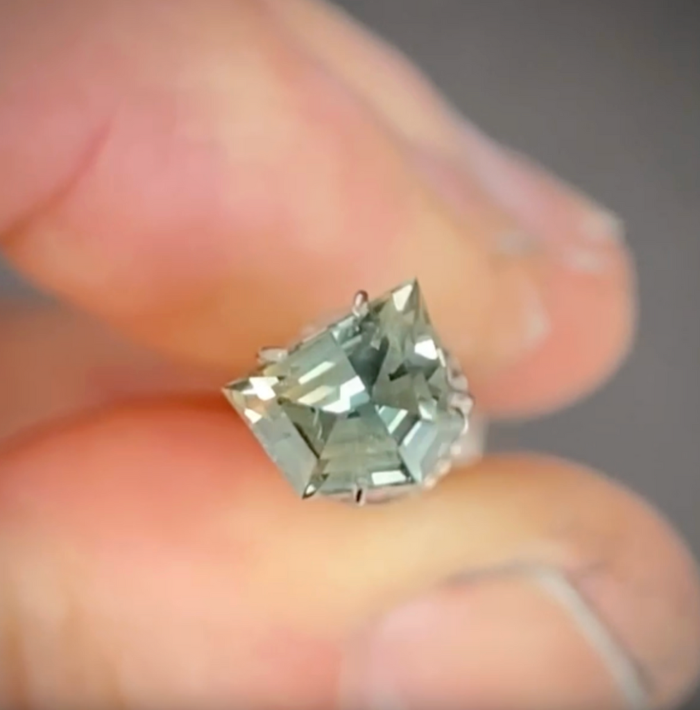 1.24ct Freeform Blue/Champagne Sapphire