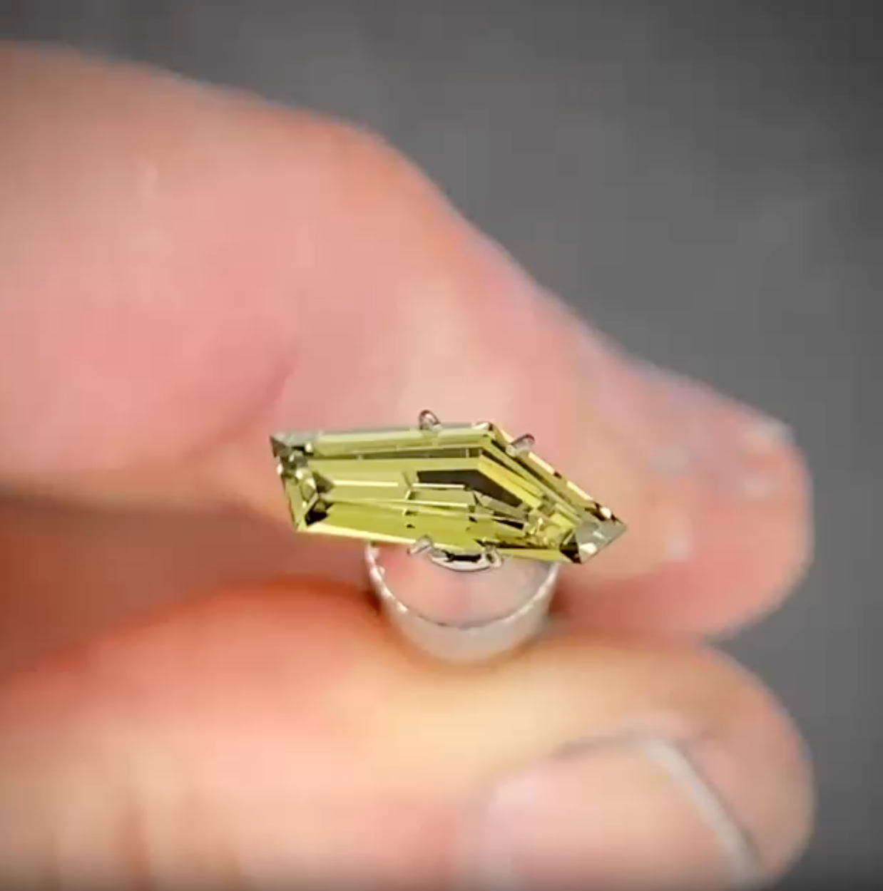 1.14ct Freeform Green Sapphire
