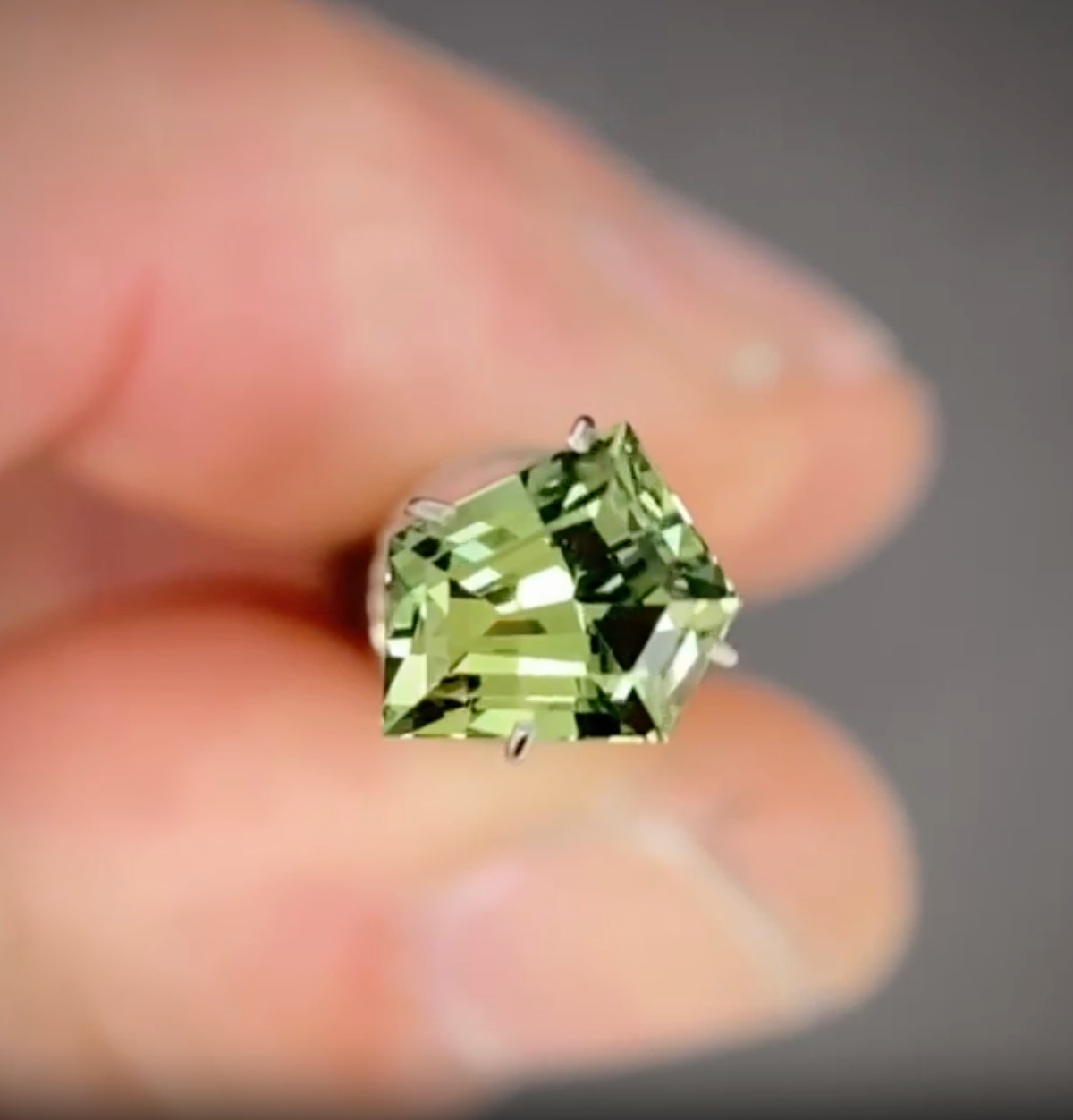 1.52ct Freeform Green/Blue Parti Sapphire