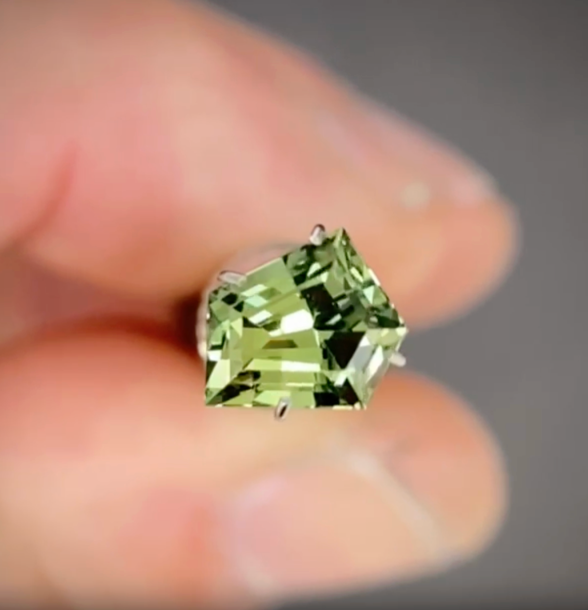1.52ct Freeform Green/Blue Parti Sapphire