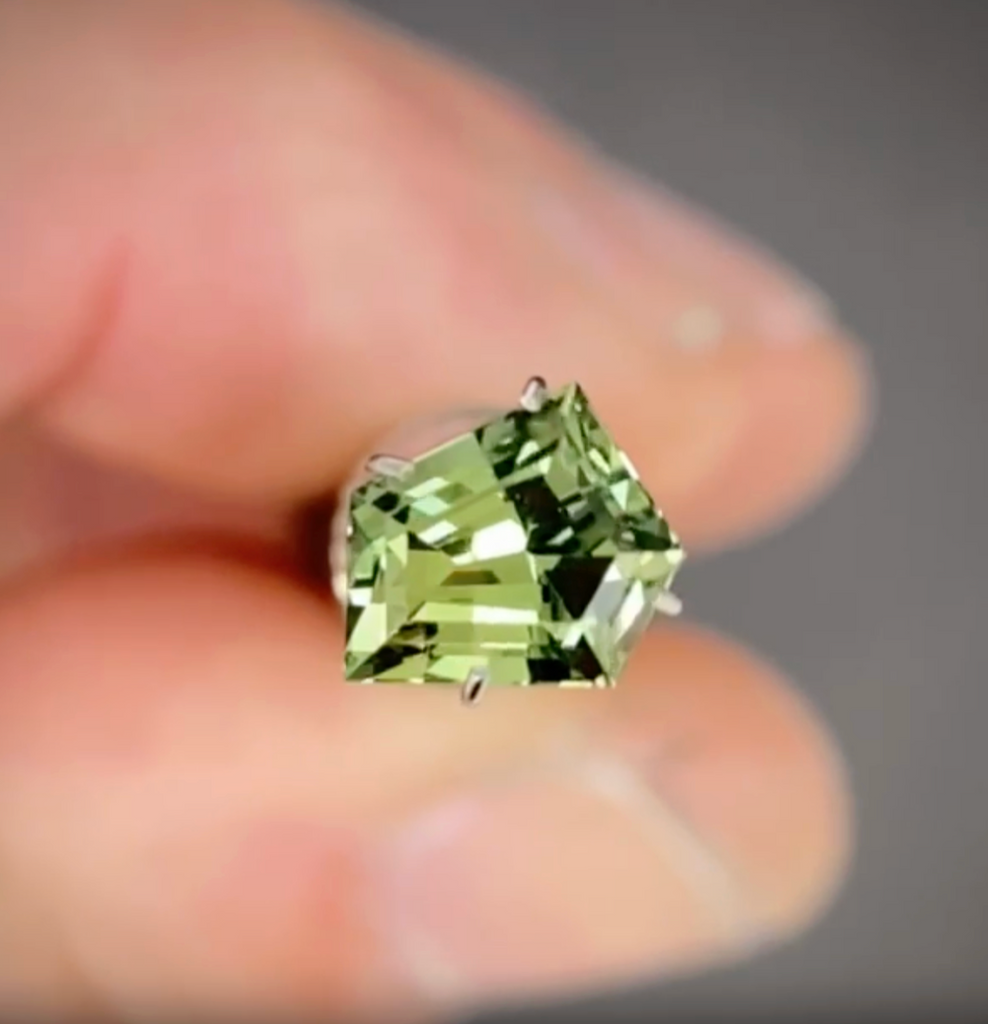 1.52ct Freeform Green/Blue Parti Sapphire