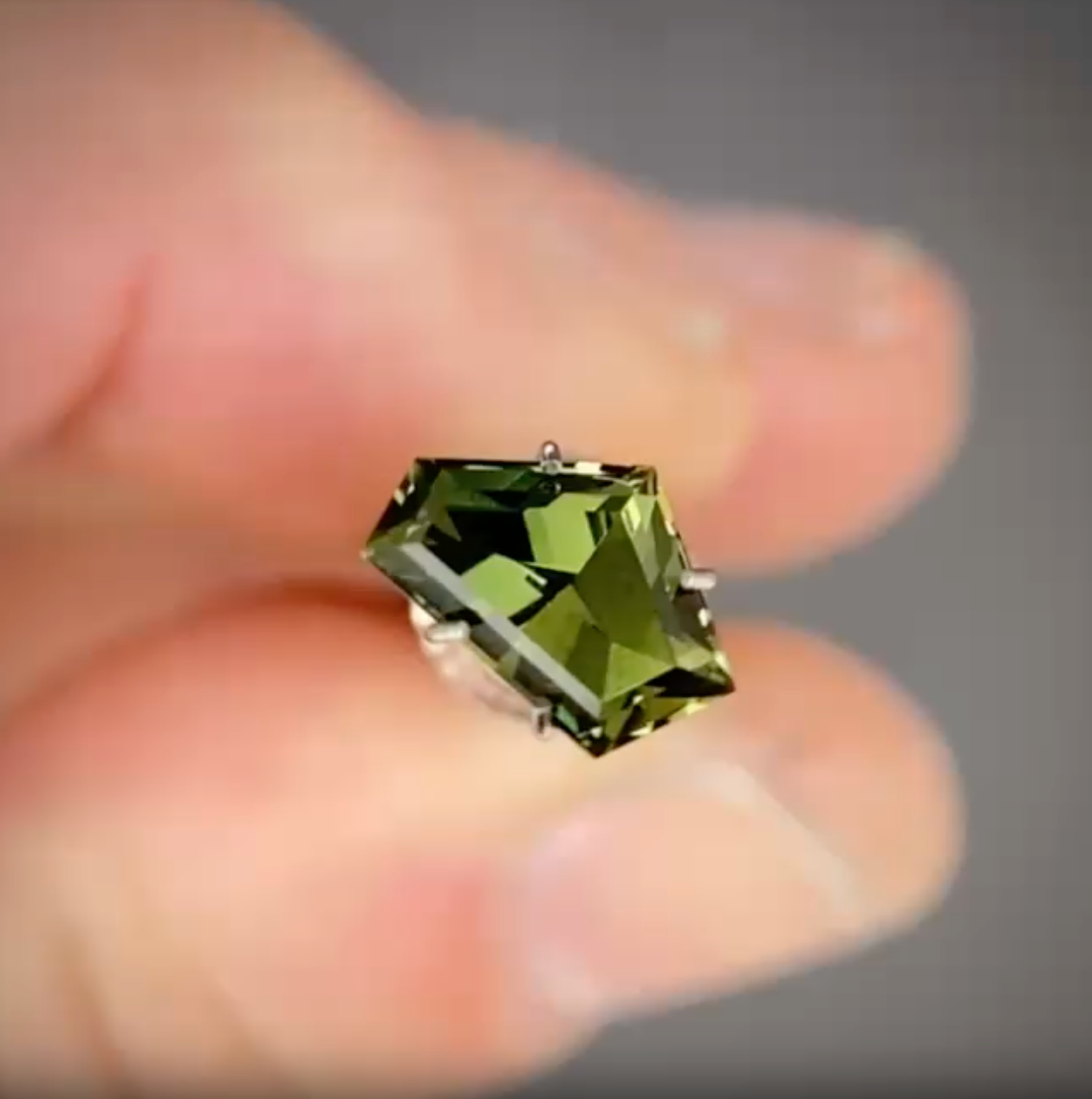 1.53ct Freeform Green Sapphire