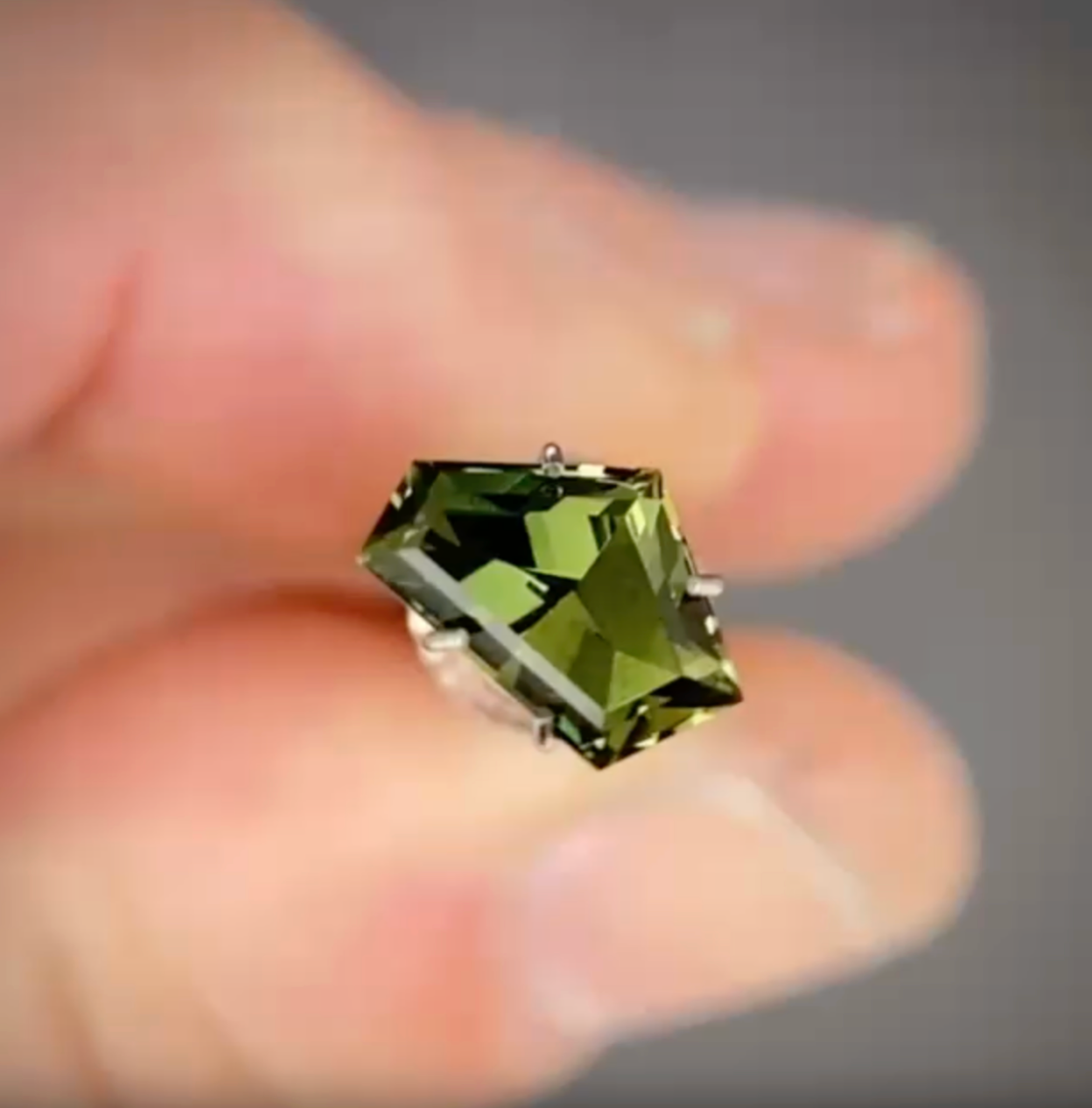 1.53ct Freeform Green Sapphire