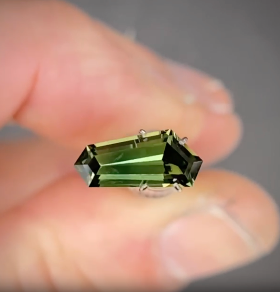 1.74ct Freeform Green Sapphire