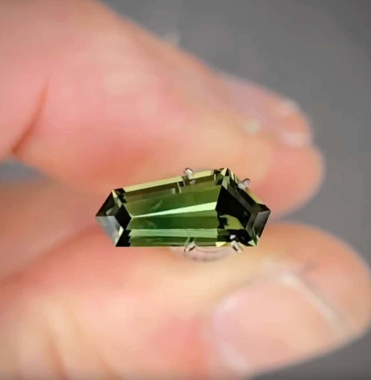 1.74ct Freeform Green Sapphire