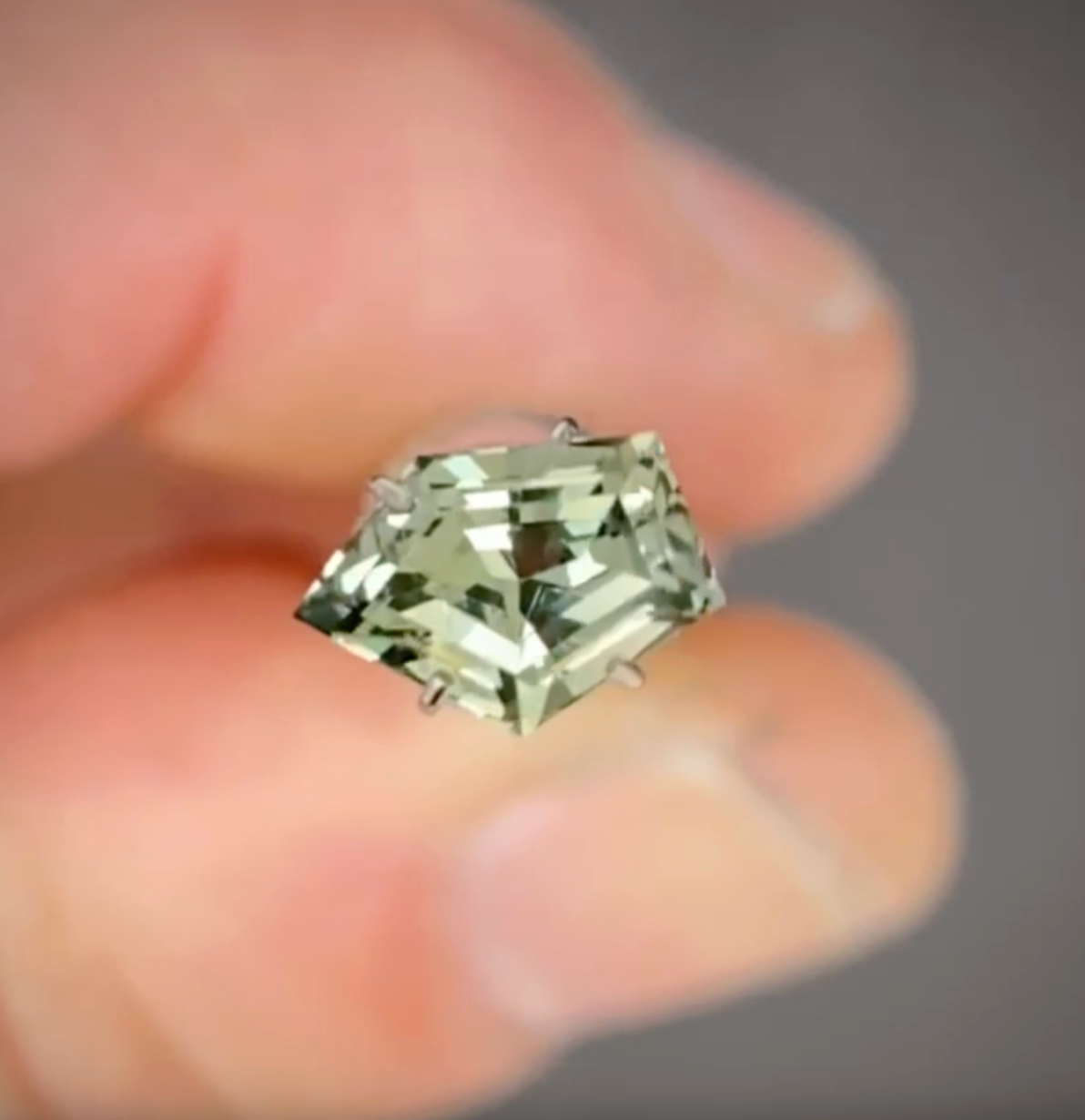 1.35ct Freeform Green Sapphire