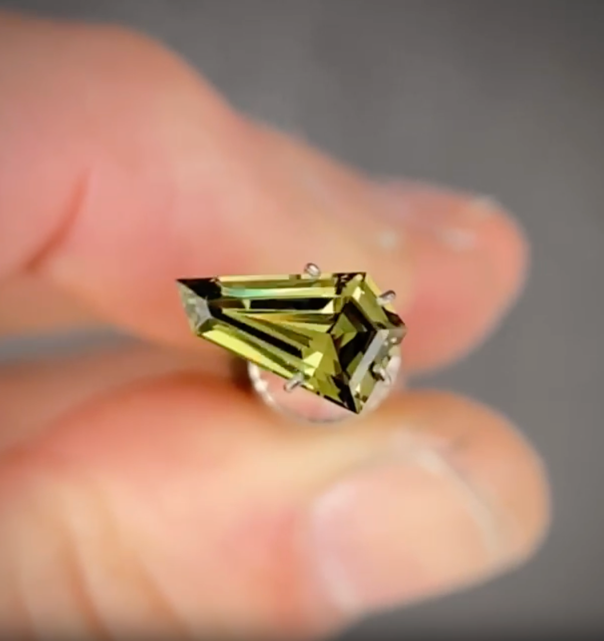 1.25ct Freeform Green Sapphire