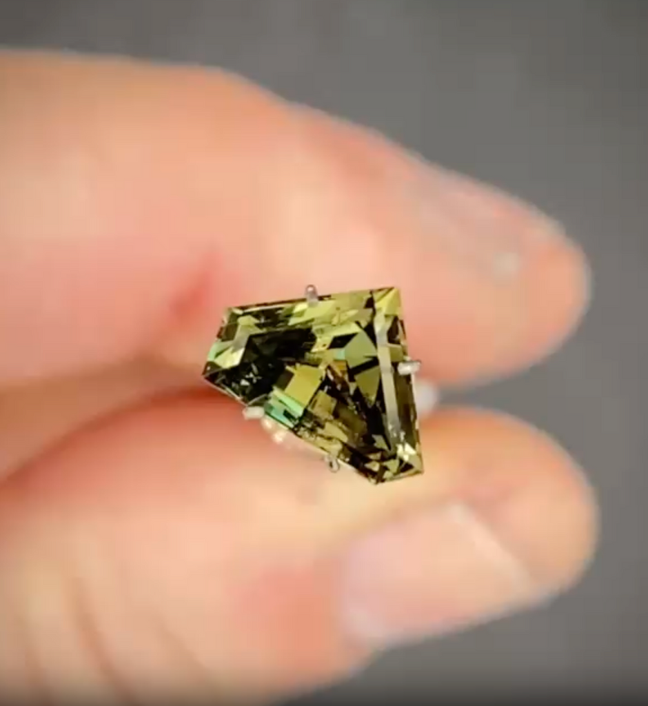 2.00ct Freeform Green Sapphire