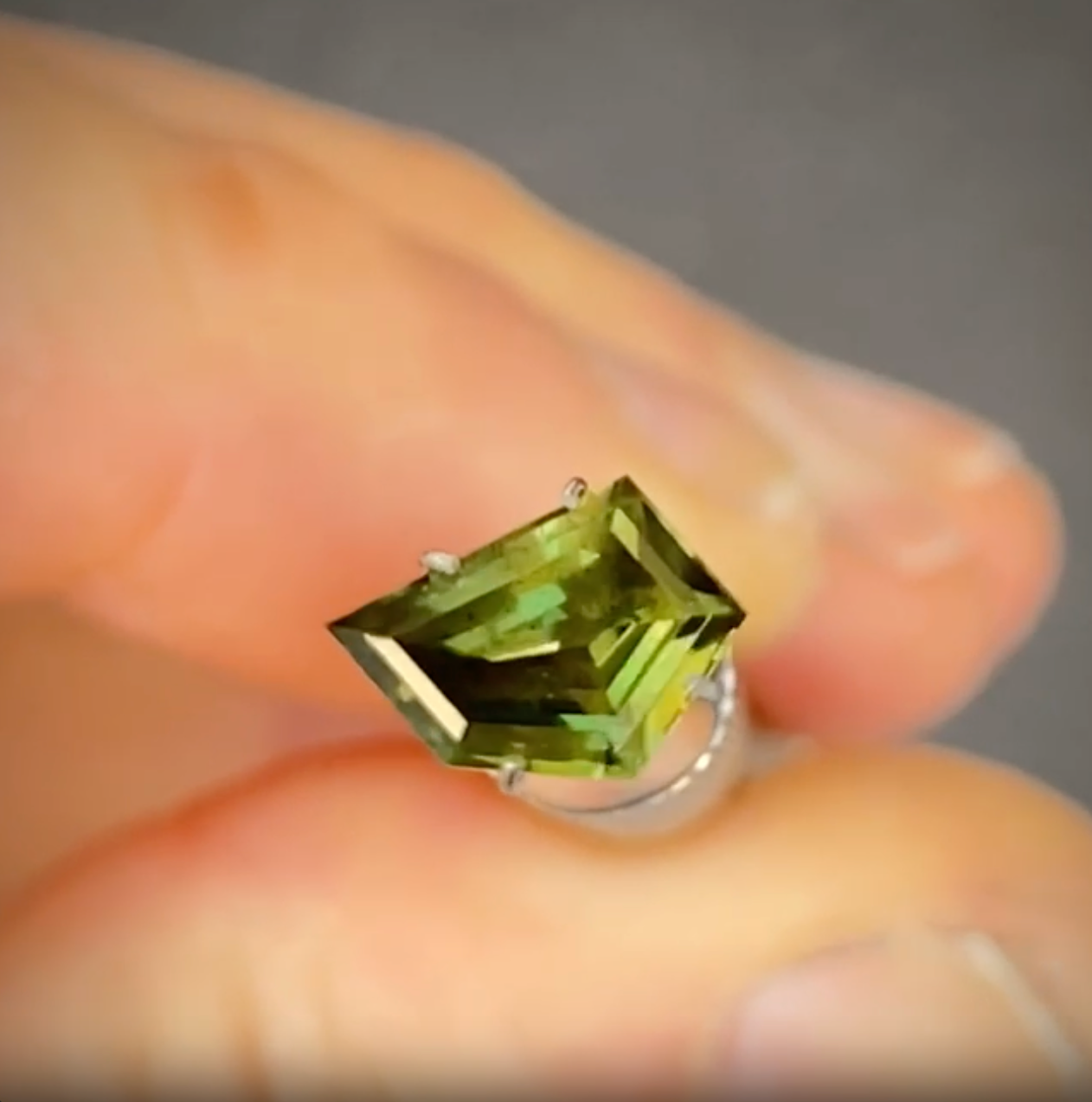 1.60ct Freeform Green Sapphire