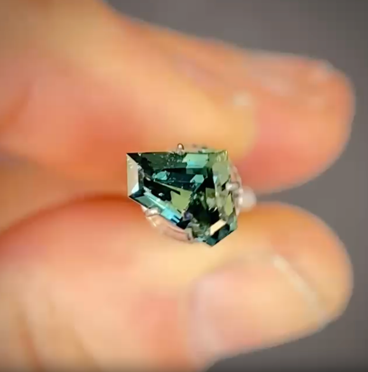 1.17ct Freeform Blue Sapphire