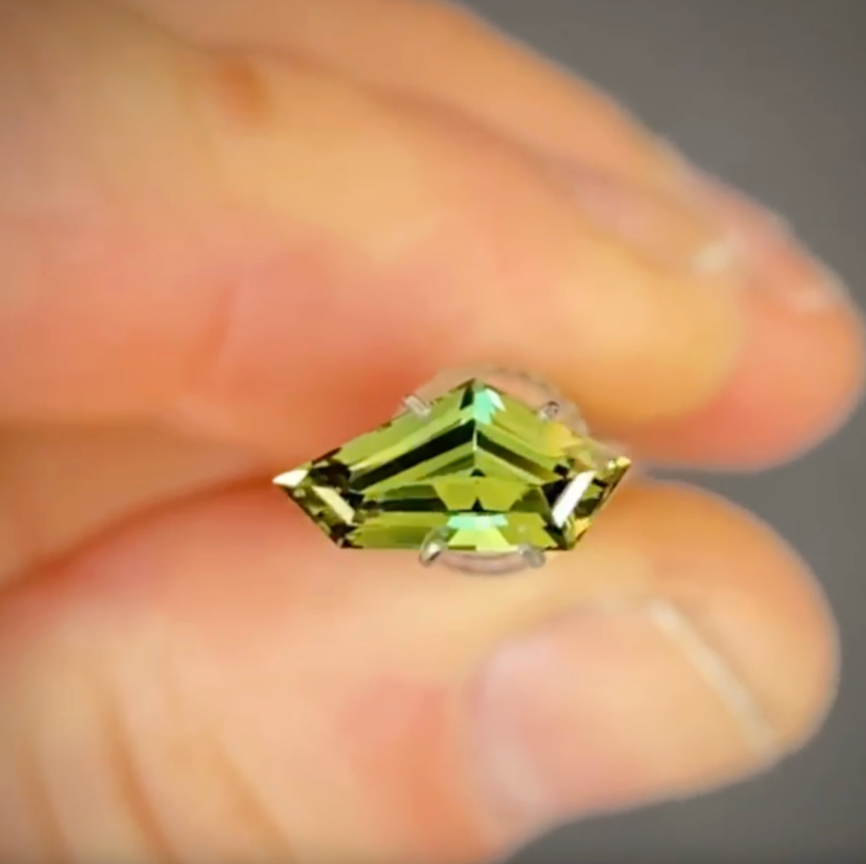 1.39ct Freeform Green Sapphire
