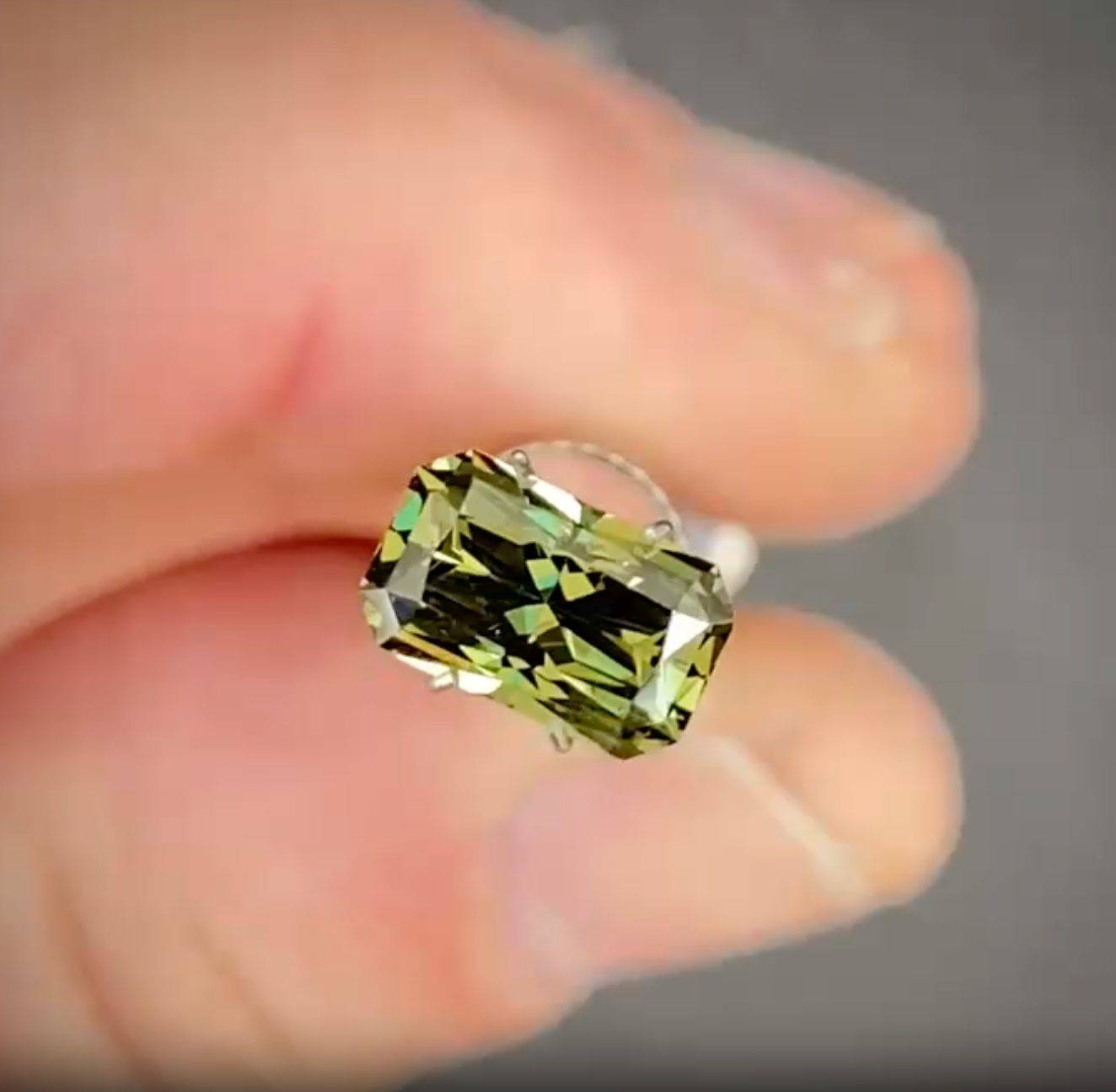 1.78ct Radiant Green Sapphire