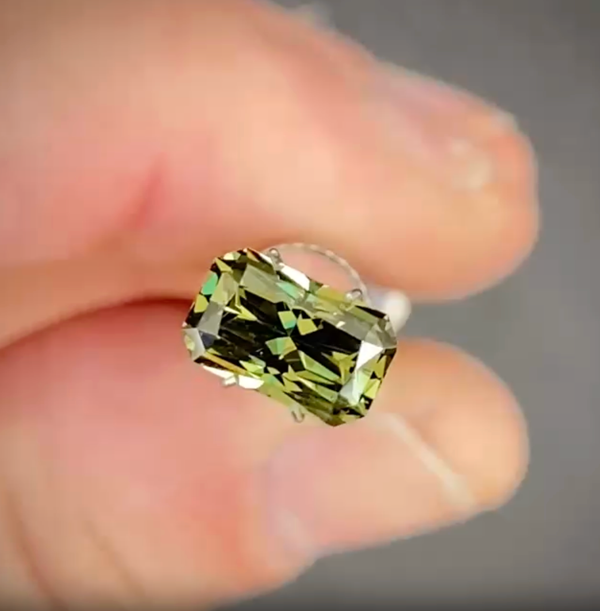 1.78ct Radiant Green Sapphire