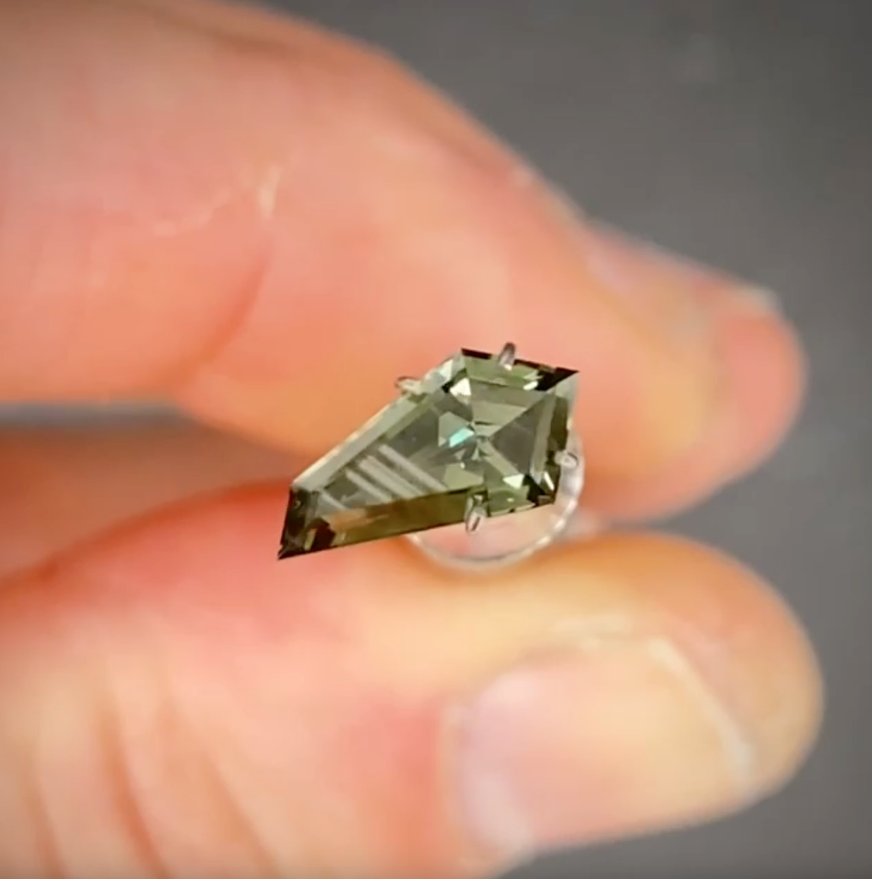 1.41ct Freeform Green Sapphire