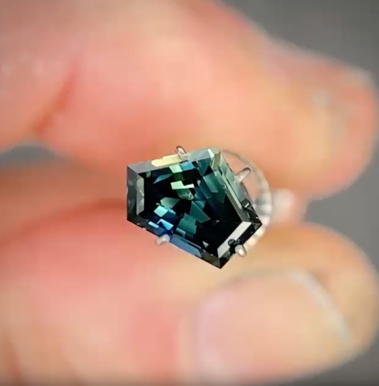 1.35ct Freeform Blue Sapphire