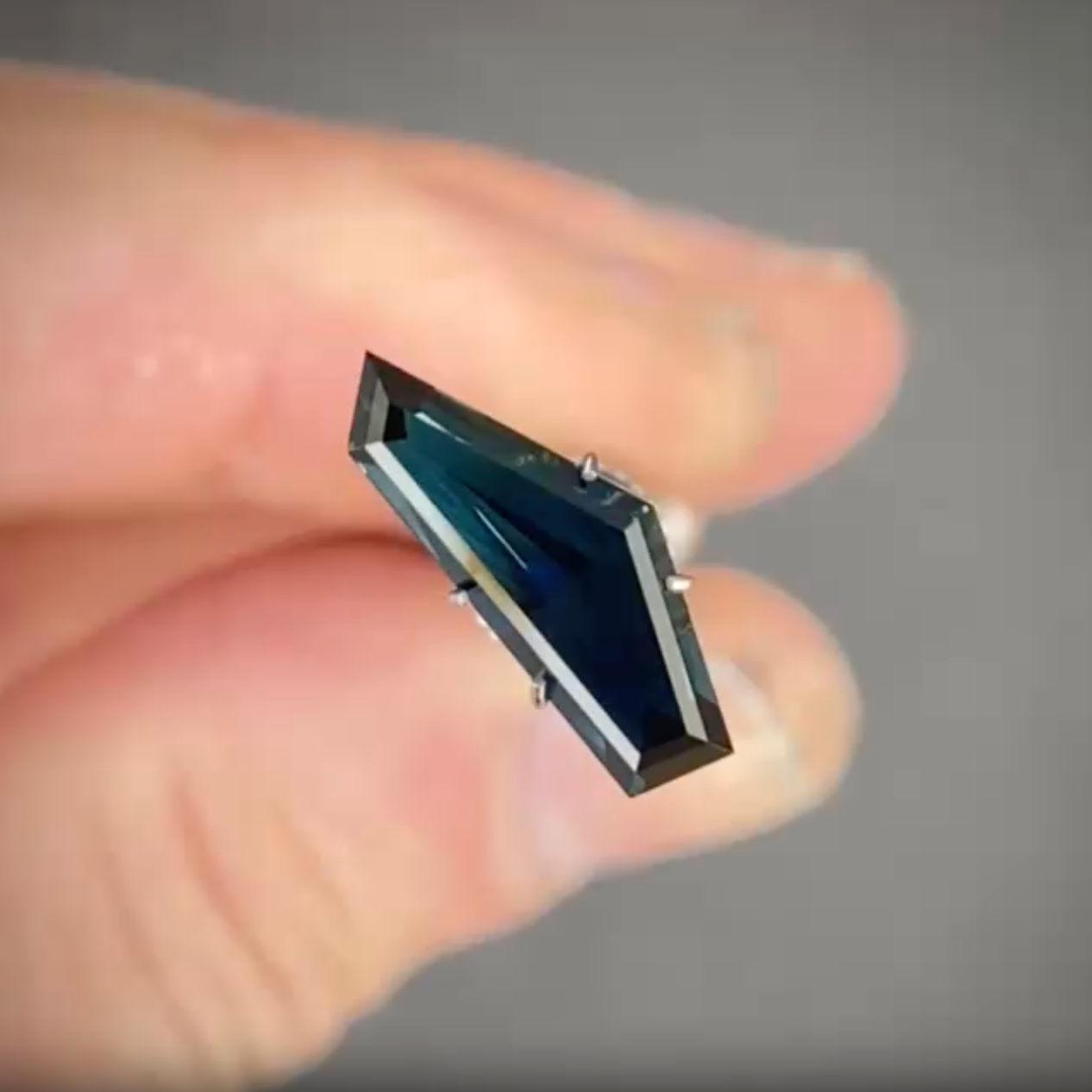 3.45ct Freeform Blue Sapphire