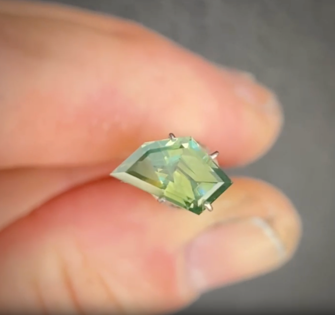 1.86ct Freeform Green Sapphire