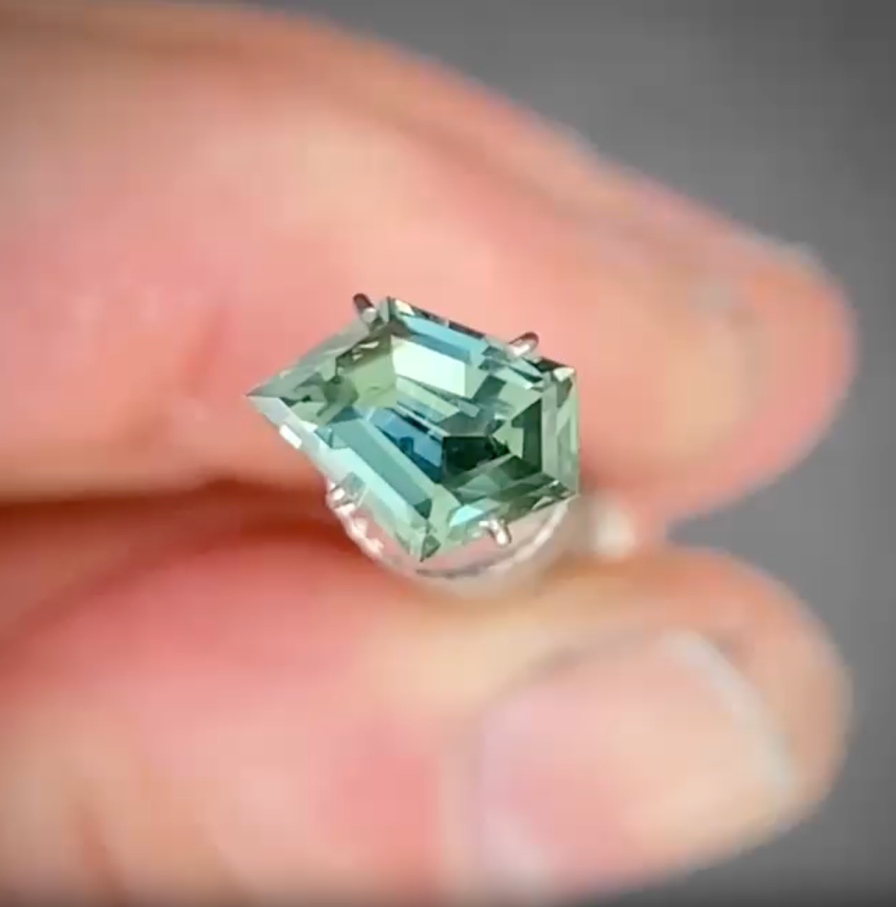 1.43ct Freeform Blue Sapphire
