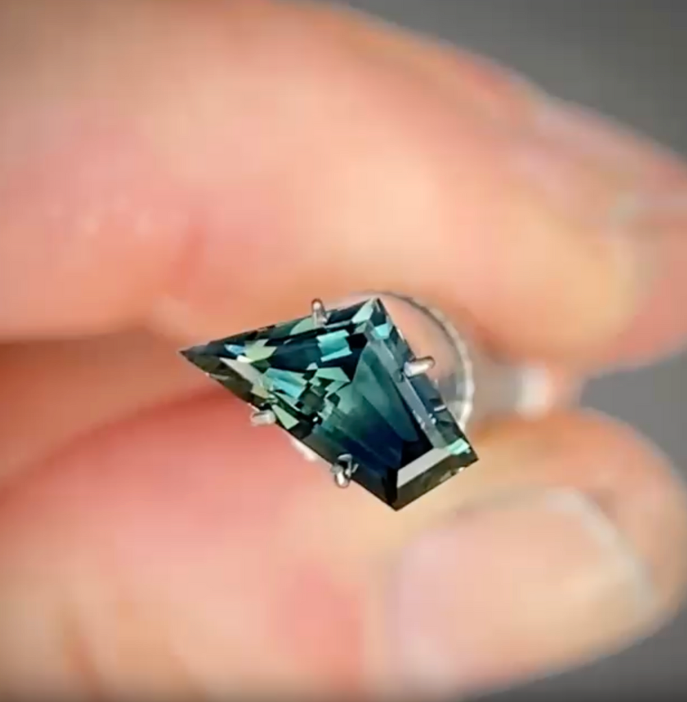1.25ct Freeform Blue Sapphire