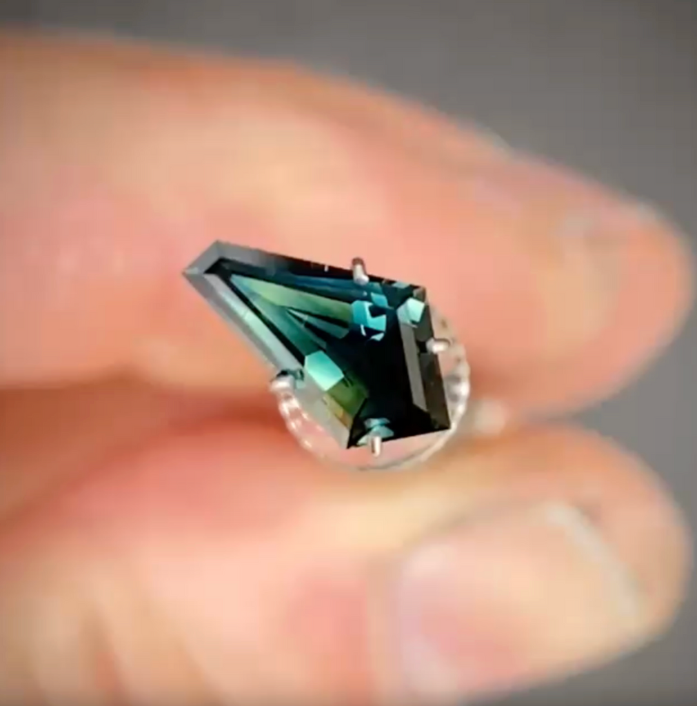1.20ct Freeform Blue Sapphire