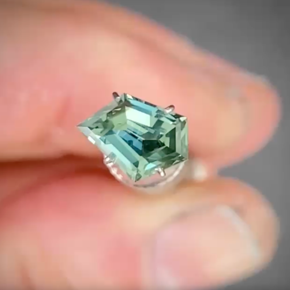 1.43ct Freeform Blue Sapphire