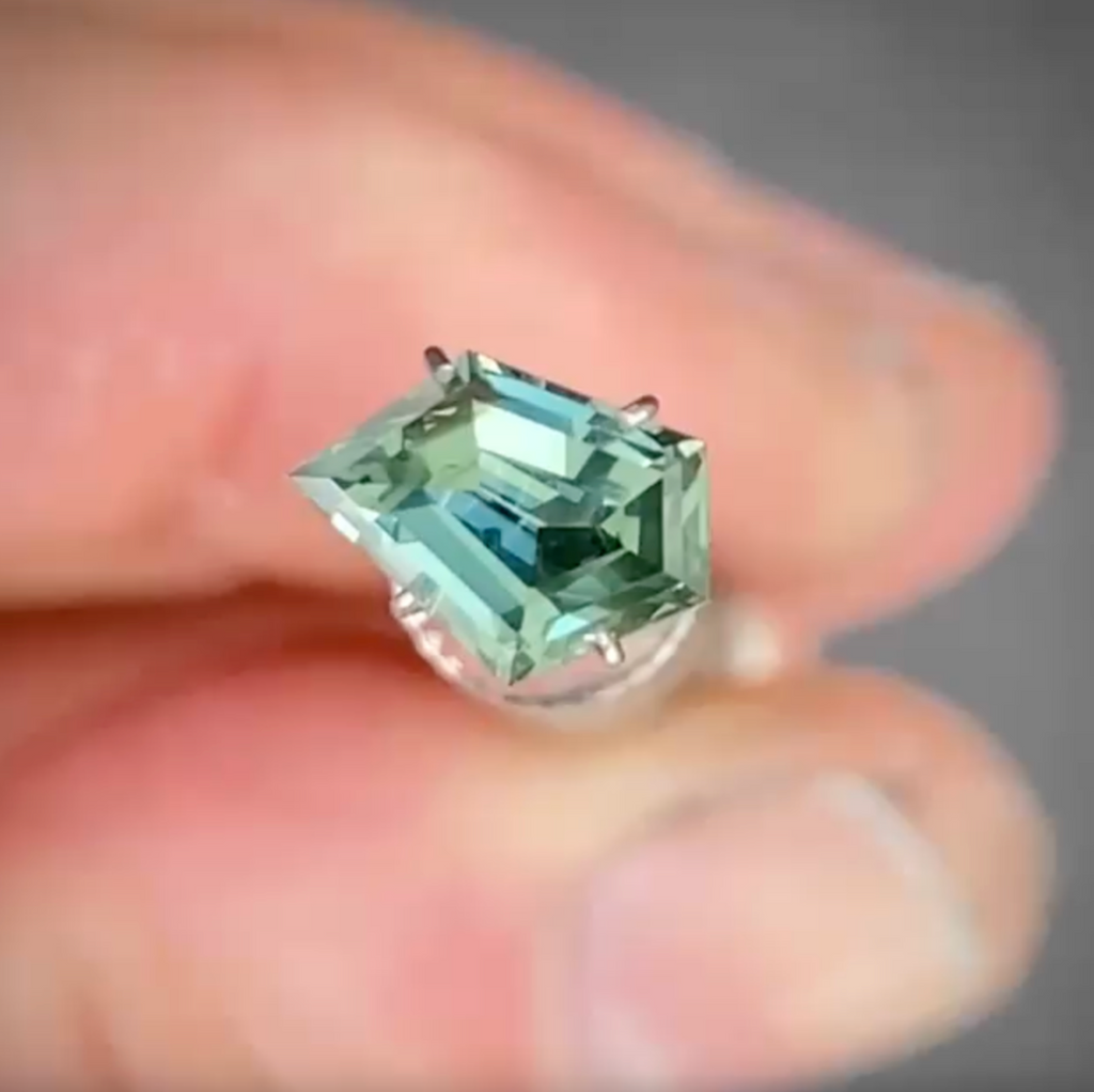 1.43ct Freeform Blue Sapphire