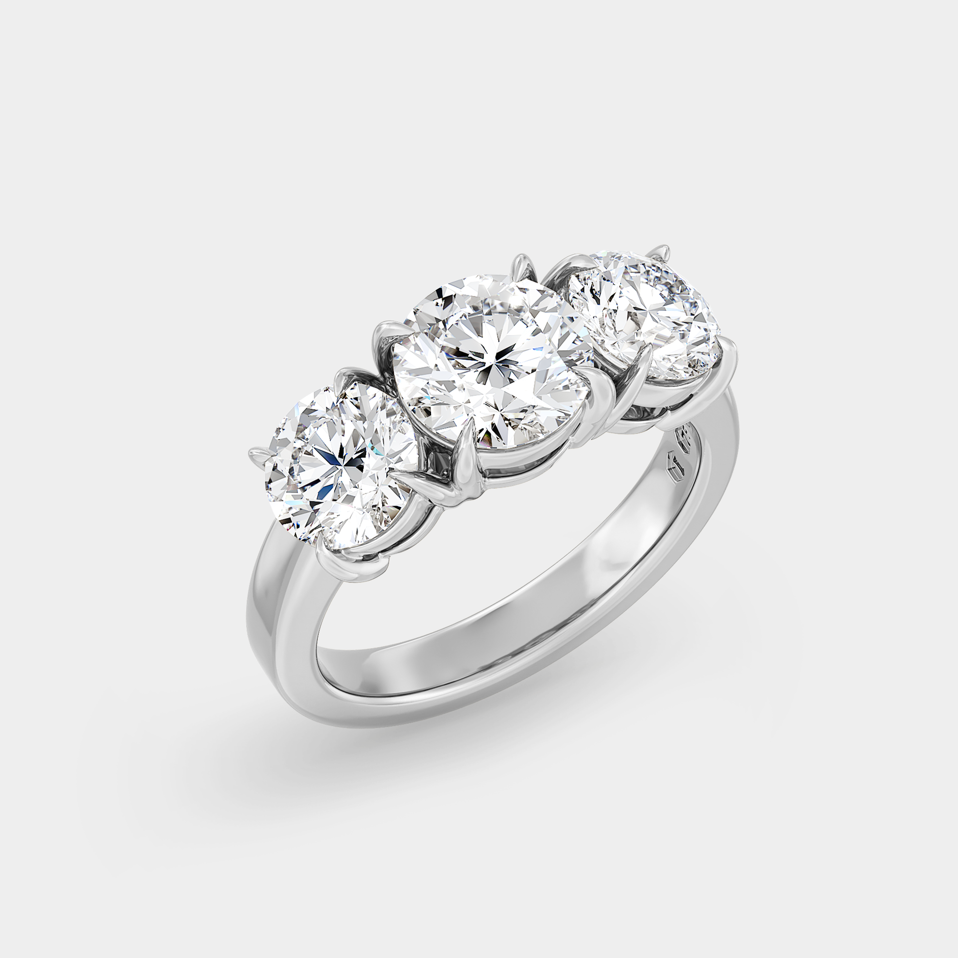 Bold Trilogy of Round Diamond