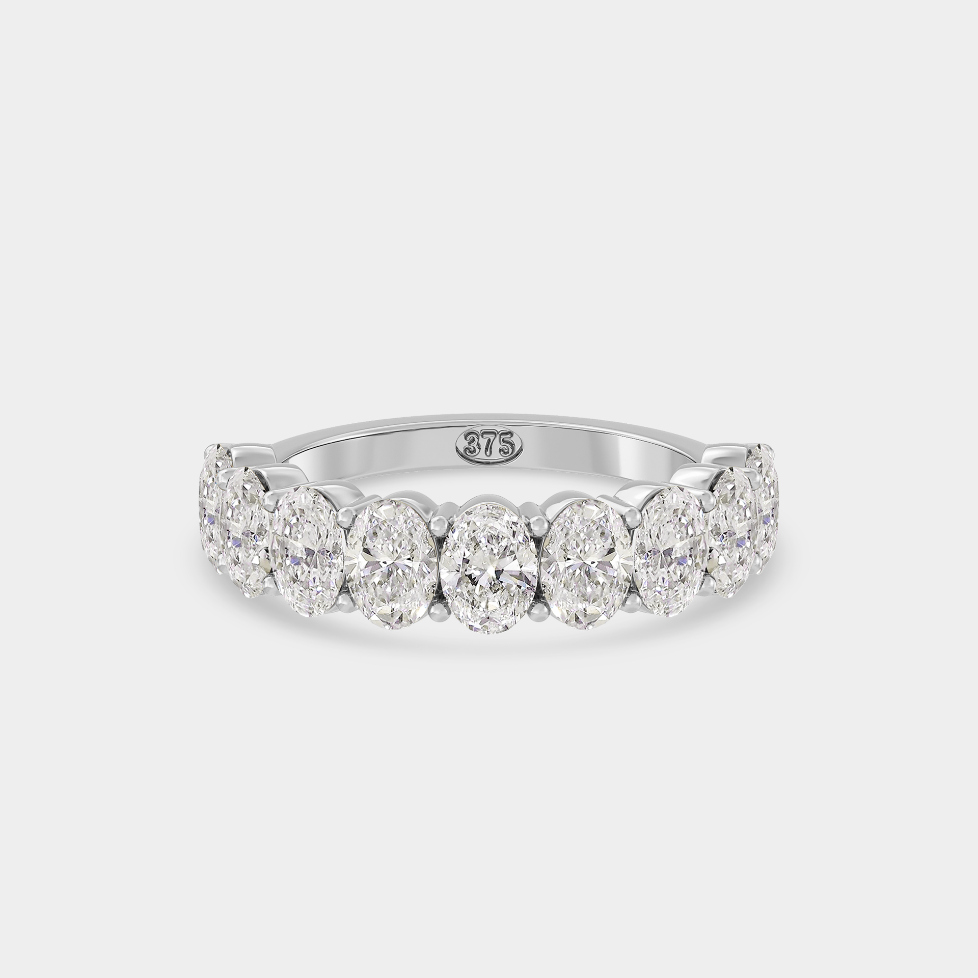 Half Eternity Band of Oval Diamond