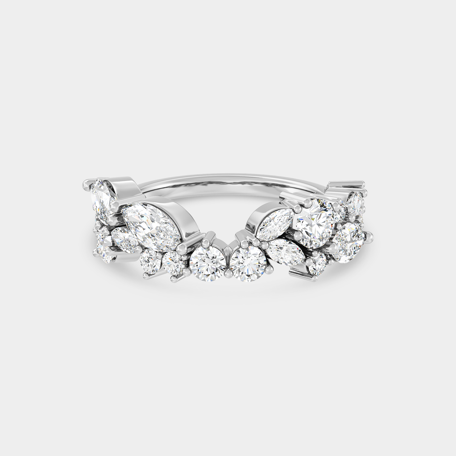 Flush Cluster of Diamond