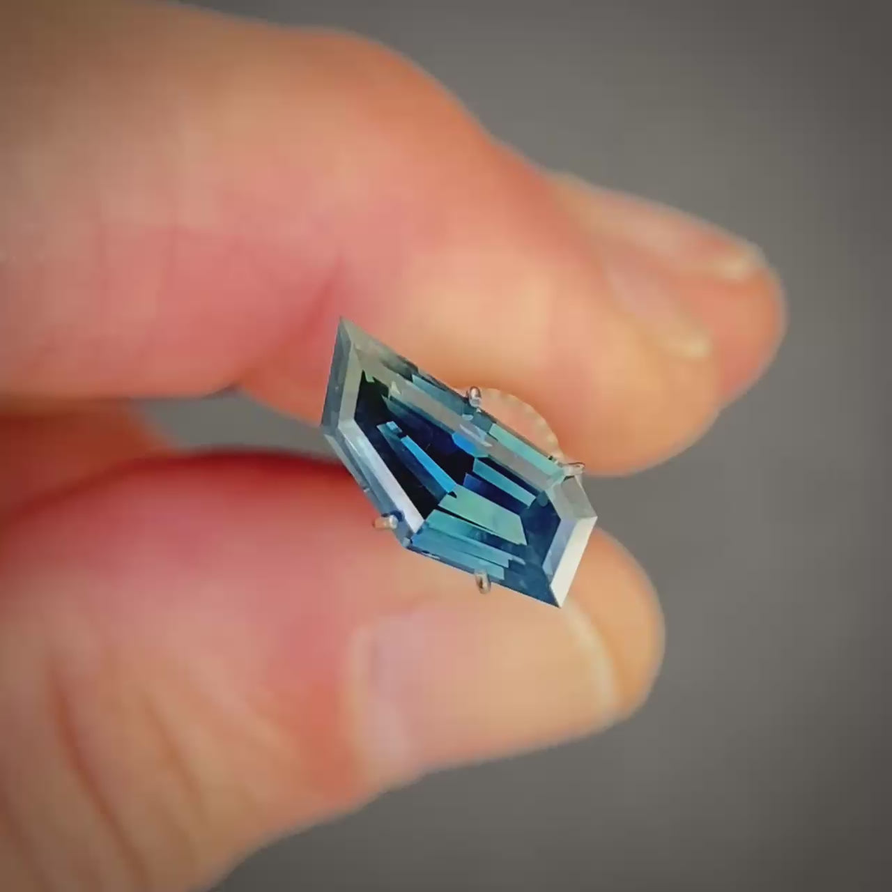2.08ct Freeform Blue Parti Sapphire