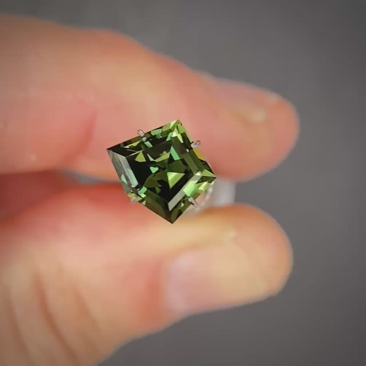 2.10ct Freeform Green Sapphire