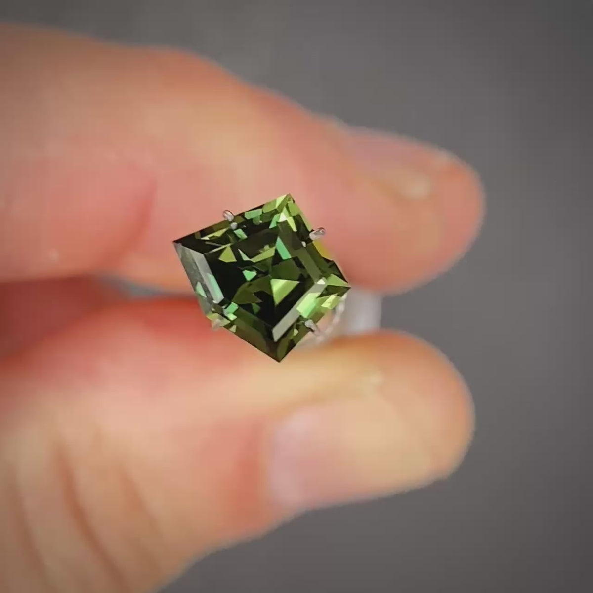 2.10ct Freeform Green Sapphire