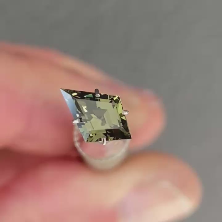 1.18ct Kite Cut Green Sapphire