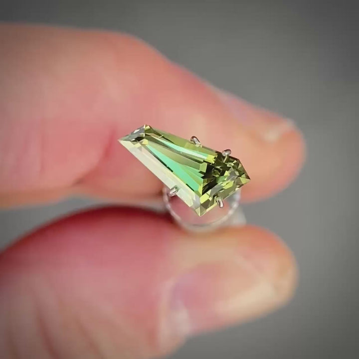 1.56ct Freeform Green Sapphire