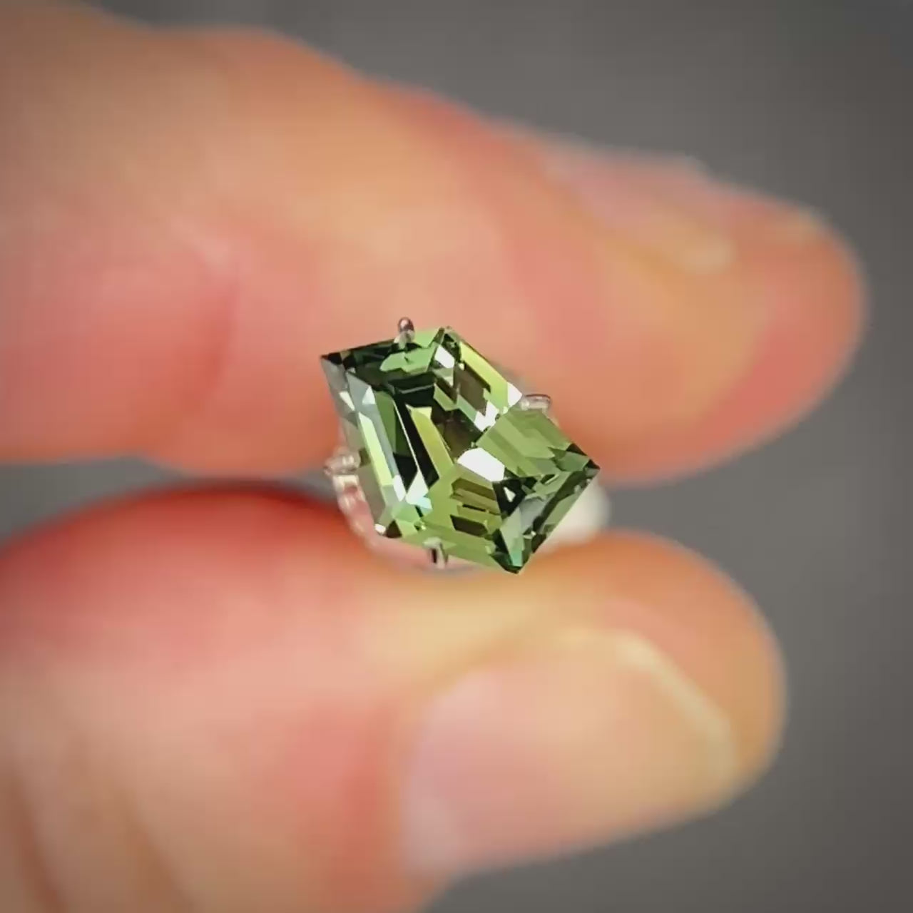 1.38ct Freeform Green Sapphire