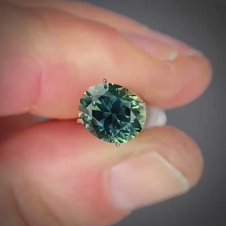 2.42ct Oval Blue/Yellow Parti Sapphire