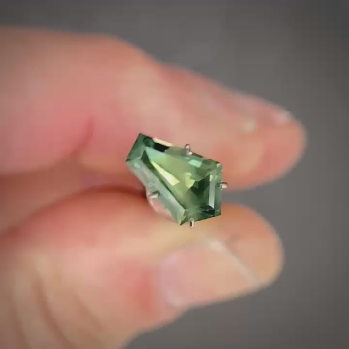1.71ct Freeform Green Sapphire
