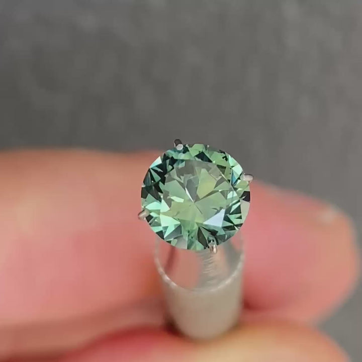 1.66ct Round Teal Sapphire