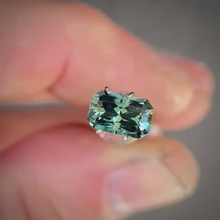 1.14ct Radiant Cut Blue Sapphire