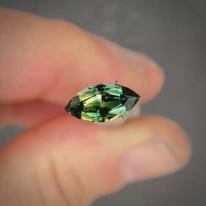 1.56ct Marquise Blue/Yellow Parti Sapphire