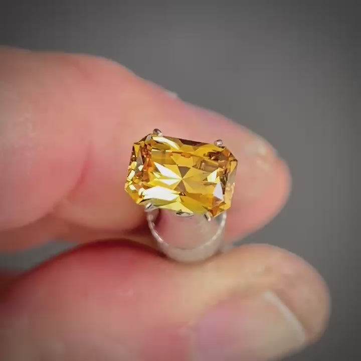 2.02ct Radiant Orange Sapphire
