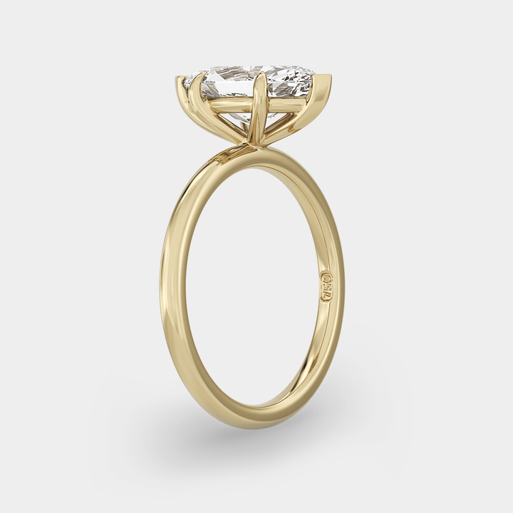 Solitaire of Lab Grown Marquise Diamond - Laher - 
