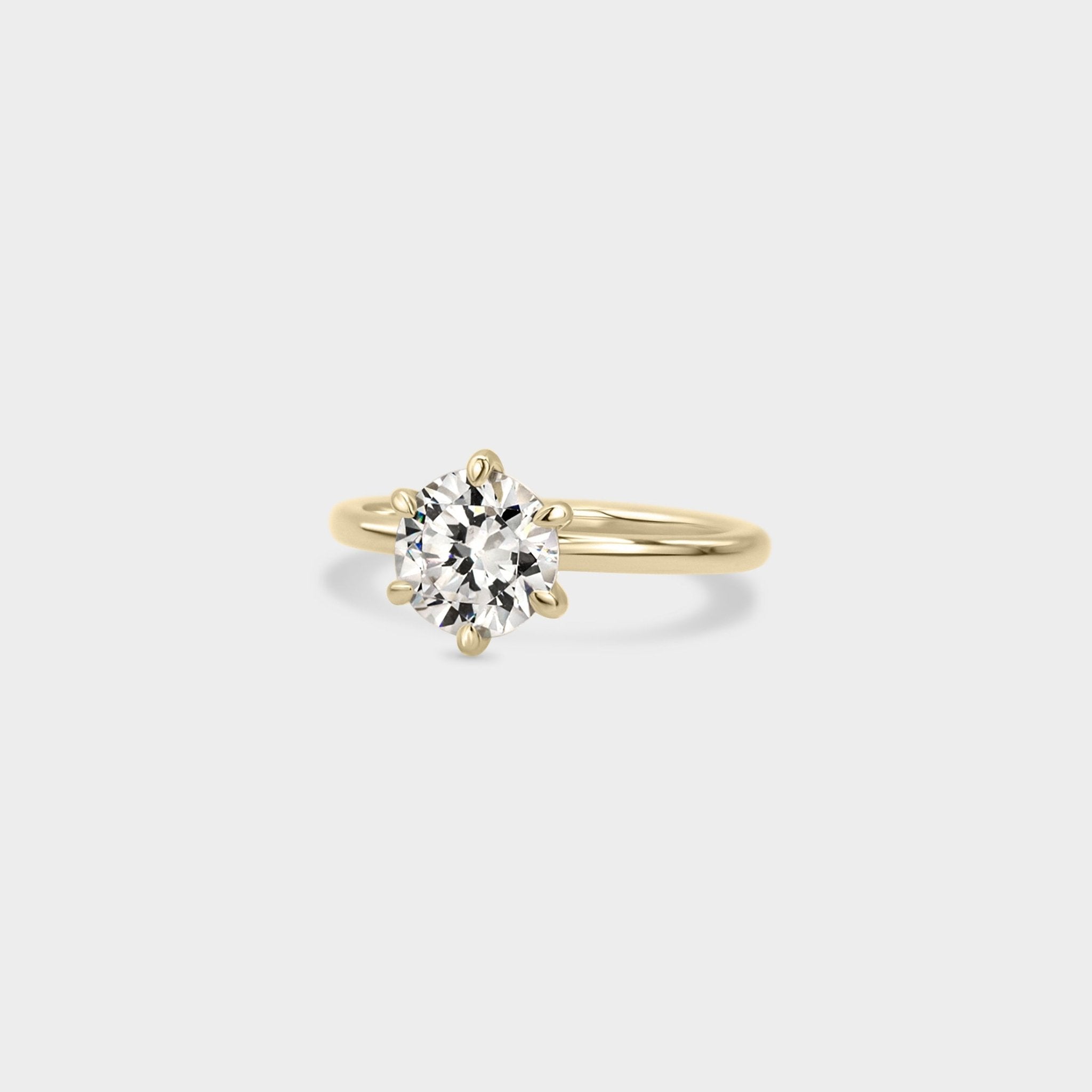 Solitaire of Round LAB GROWN Diamond - Laher -