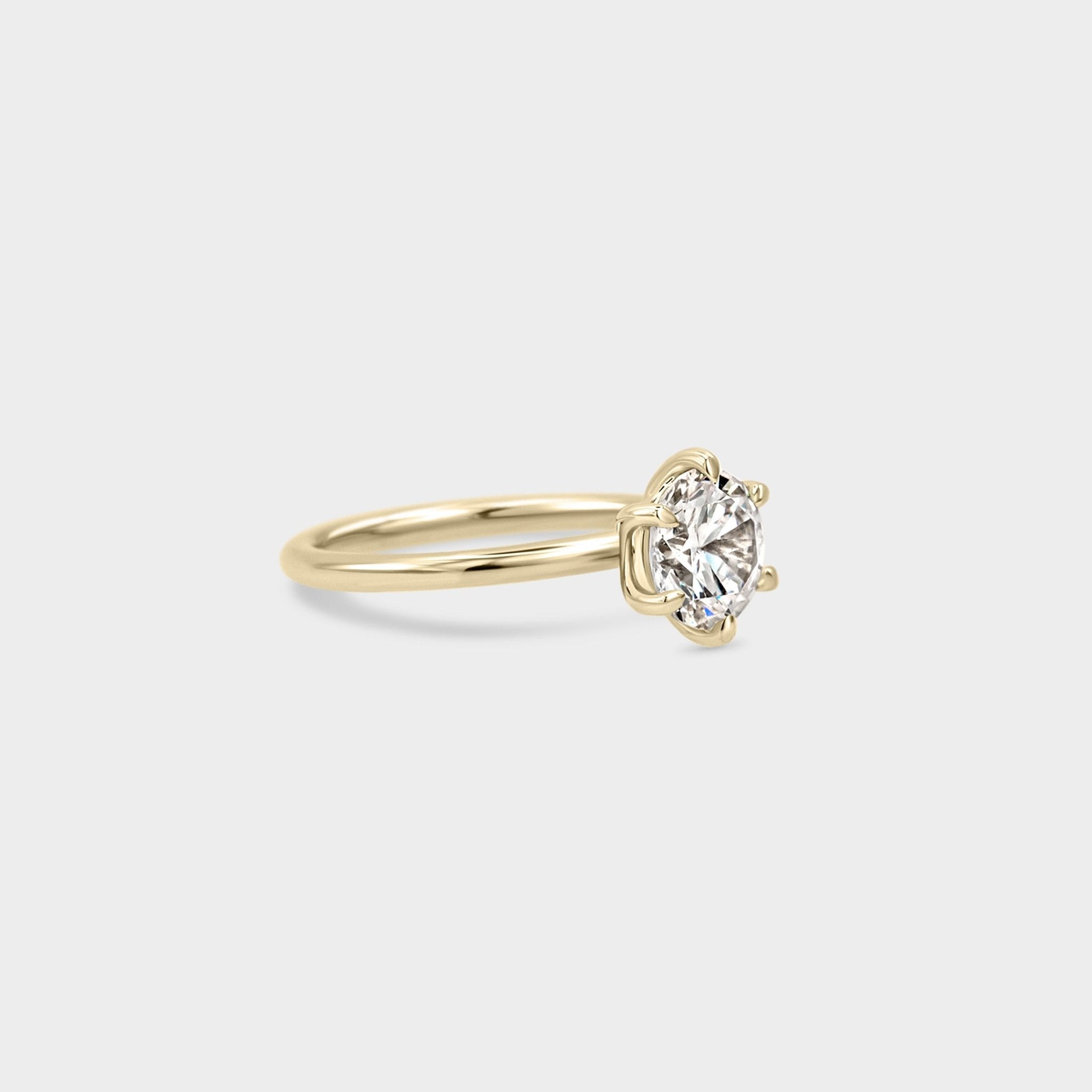 Solitaire of Round LAB GROWN Diamond - Laher -