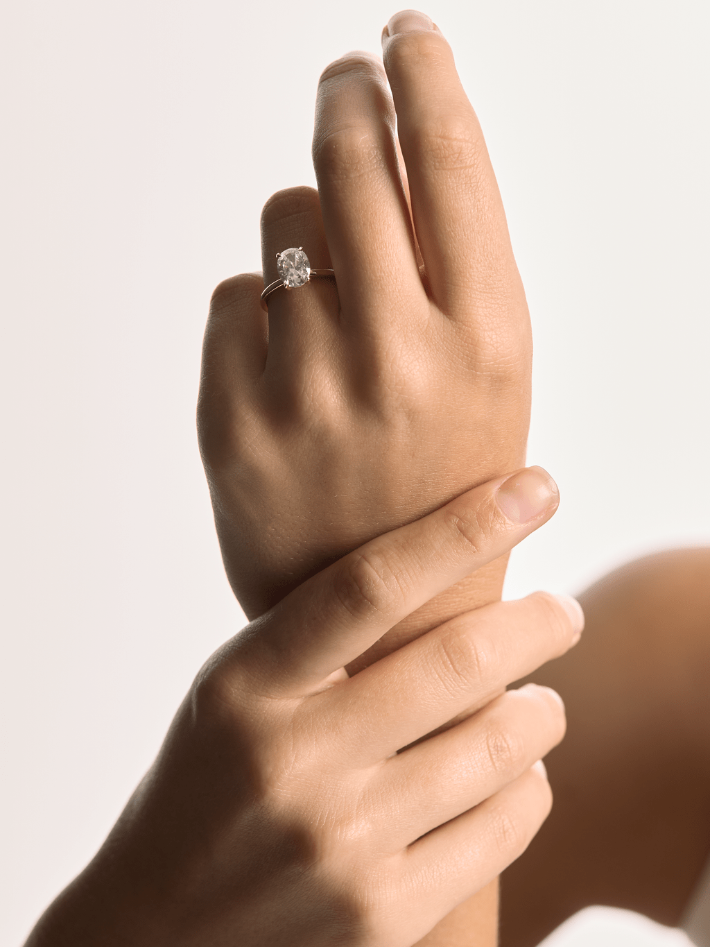 Solitaire of Oval Diamond - Laher -